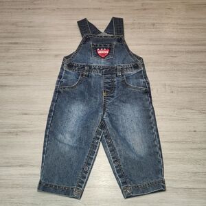 Guess Overalls Denim Blue Infant Babies Size 6-9 Months B2